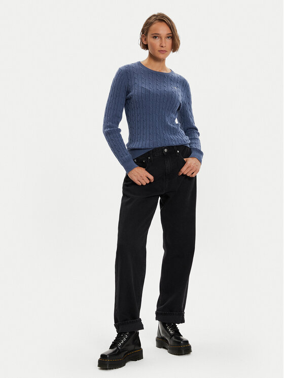 Gant Gant Džemper 4800100 Tamnoplava Slim Fit