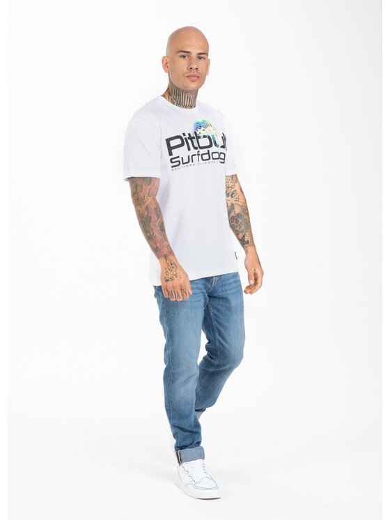 PITBULL PITBULL T-Shirt AUTOMATIC Biały Regular Fit