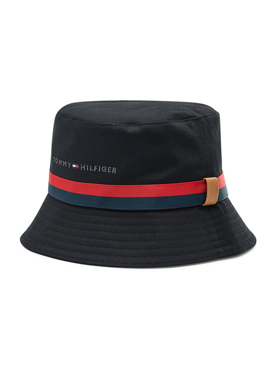 Kapelusz Tommy Hilfiger, Czarny, Established Bucket AM0AM08271