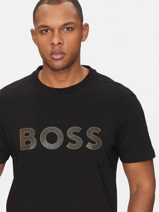 BOSS BOSS Marškinėliai TL Logo 50535170 Juoda Regular Fit