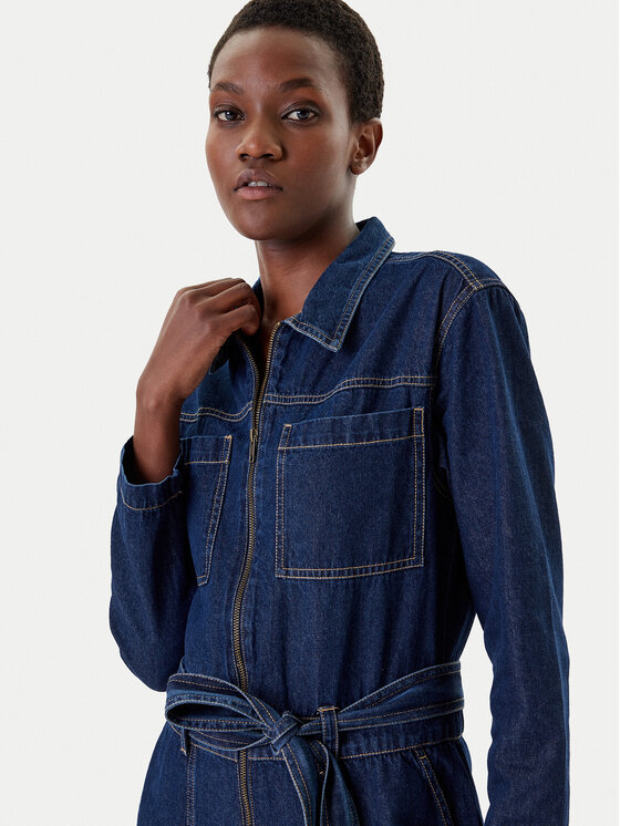 French Connection French Connection Jumpsuit 7UZAC Dunkelblau Regular Fit