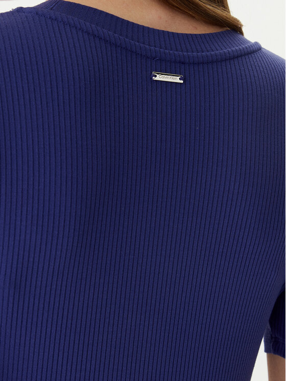 Calvin Klein Calvin Klein Marškinėliai LV044D246G Violetinė Slim Fit