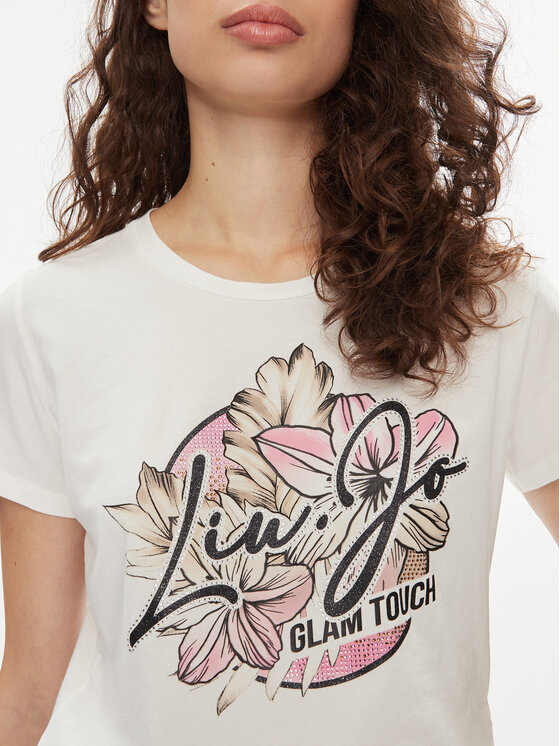 Liu Jo Liu Jo Футболка TA4202 JS003 Écru Regular Fit