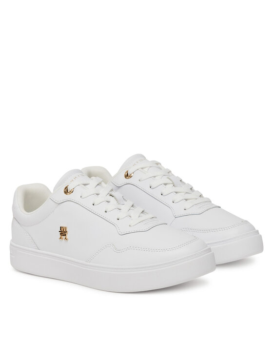 Tommy Hilfiger Tommy Hilfiger Sneakersy Essential Elevated Court Sneaker FW0FW08758 Biały