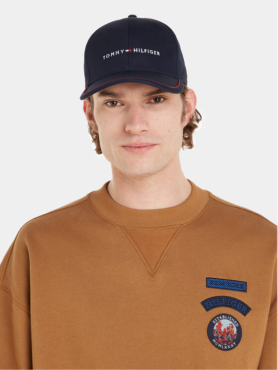 Tommy Hilfiger Cap Th Skyline Cap AM0AM11494 Dunkelblau | Modivo.de
