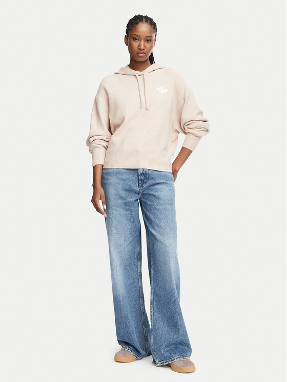 adidas adidas Hanorac Essentials KR9159 Bej deschis Loose Fit