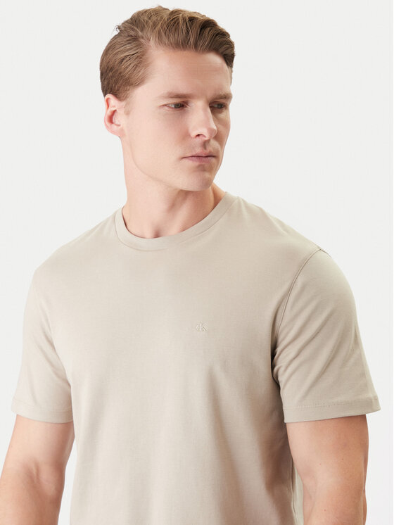 Calvin Klein Calvin Klein Póló LV04LB275G Bézs Regular Fit