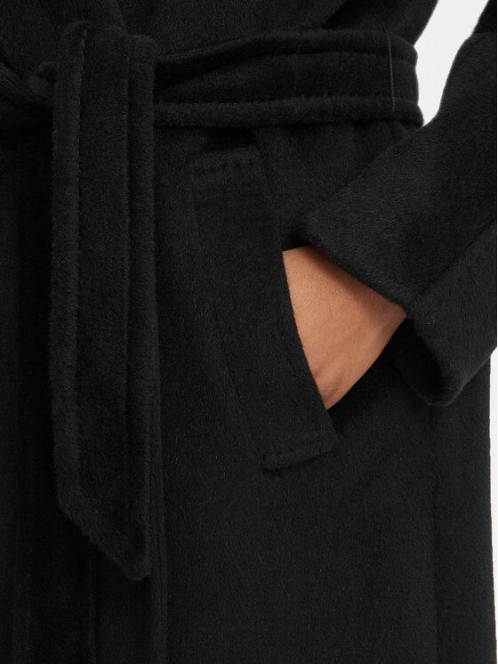 Weekend Max Mara Weekend Max Mara Płaszcz wełniany Tempera 2625016072 Czarny Regular Fit