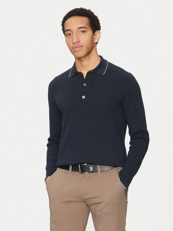 Marc O'Polo Marc O'Polo Džemper 520 5016 60006 Tamnoplava Regular Fit