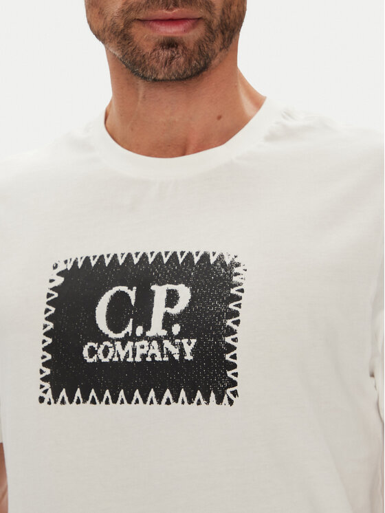 C.P. Company C.P. Company T-krekls RCCMTS723A005100W Écru Regular Fit