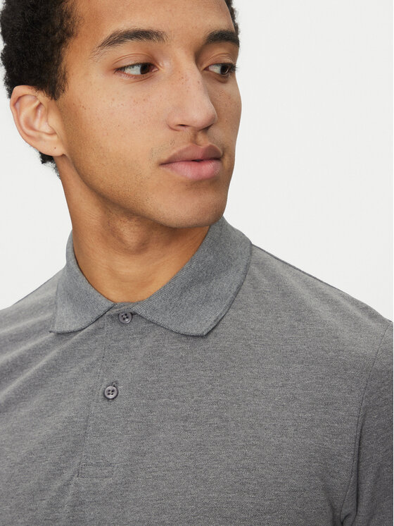 Selected Homme Selected Homme Polo marškinėliai 16095851 Pilka Slim Fit