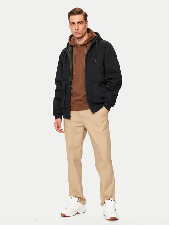 DC DC Демісезонна куртка Escalate ADYJK03177 Чорний Regular Fit