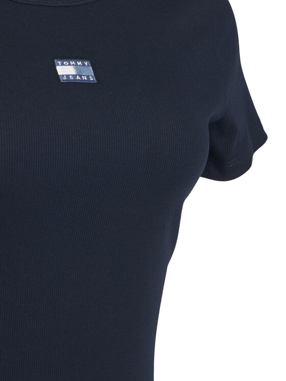Tommy Jeans Tommy Jeans T-Shirt Badge DW0DW17881 Dunkelblau Slim Fit