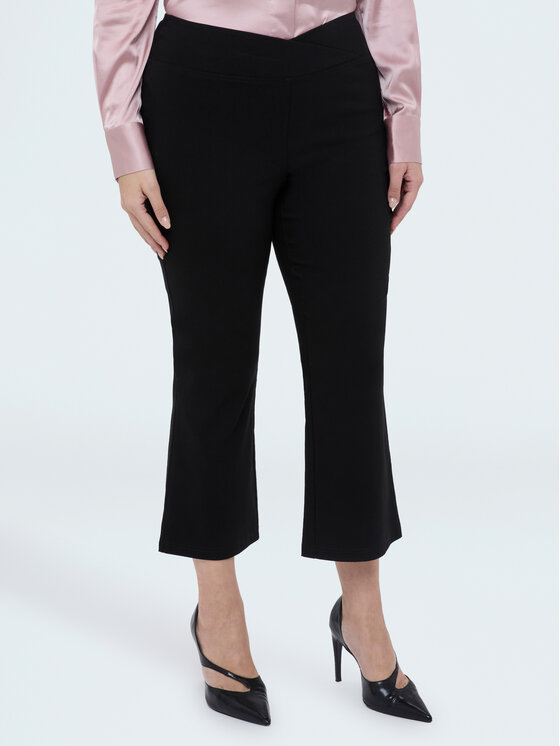 Fiorella Rubino Fiorella Rubino Spodnie materiałowe P701L002310N033 Czarny Flare Fit