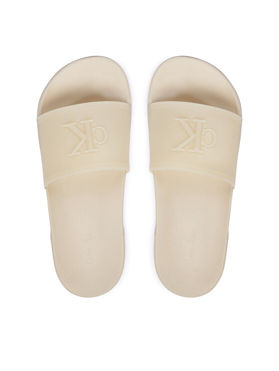 Calvin Klein Calvin Klein Plätud Ess Slide Tpu HW0HW02959 Kreemjas