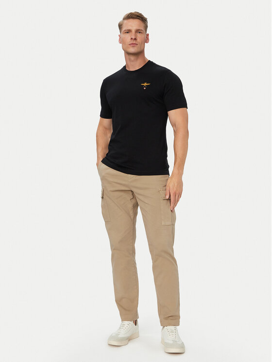 Aeronautica Militare Aeronautica Militare Tricou 262TS1580UJ00372 Negru Regular Fit