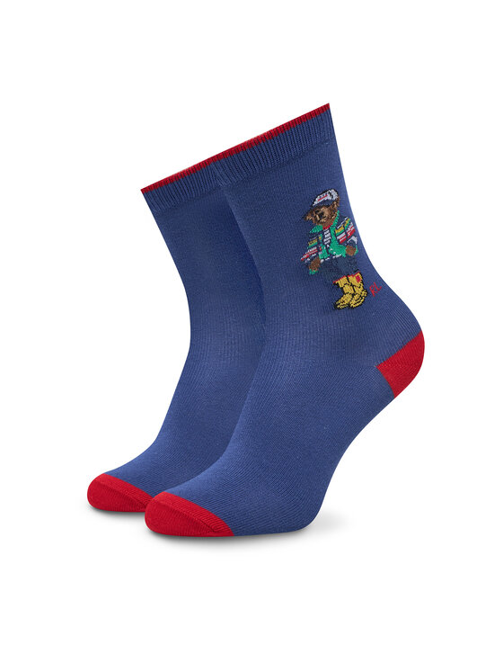 Polo Ralph Lauren Polo Ralph Lauren Sada 3 párů dětských vysokých ponožek 444969088001 Barevná