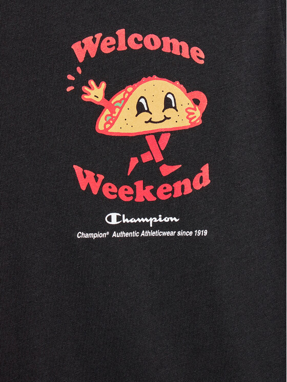 Champion Champion Marškinėliai 306375 Juoda Regular Fit