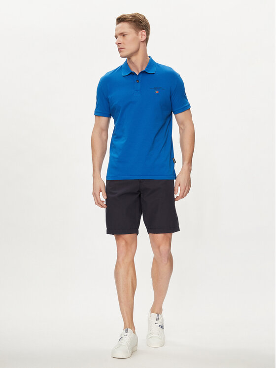 Napapijri Napapijri Polo Elbas NP0A4GB4 Niebieski Regular Fit