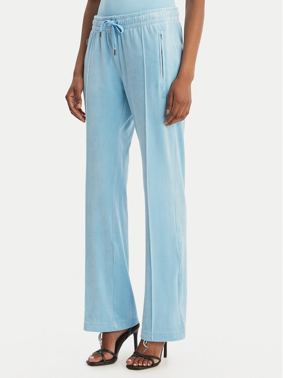 Juicy Couture Juicy Couture Долнище анцуг Tina JCWBJ126327 Светлосиньо Straight Leg