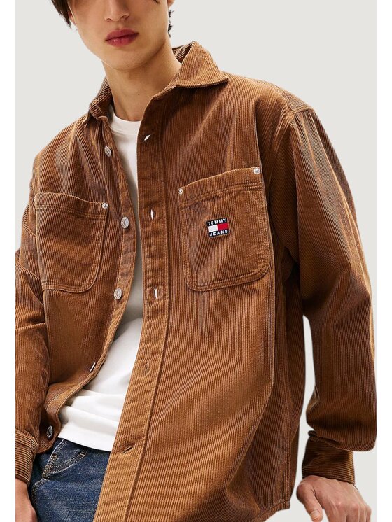 Tommy Jeans Tommy Jeans Camicia TJM RLX WASHED CORD Beige Casual Fit