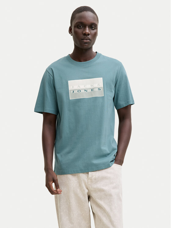 Jack & Jones Jack & Jones Marškinėliai Fusion 12289863 Žalia Regular Fit