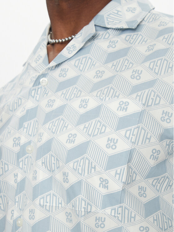 HUGO HUGO Сорочка Ellino 50539705 Блакитний Regular Fit