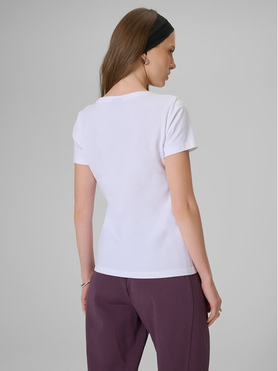 4F 4F T-Shirt NOS Biały Slim Fit