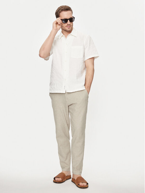Marc O'Polo Denim Marc O'Polo Denim Koszula 463 1159 41026 Biały Regular Fit