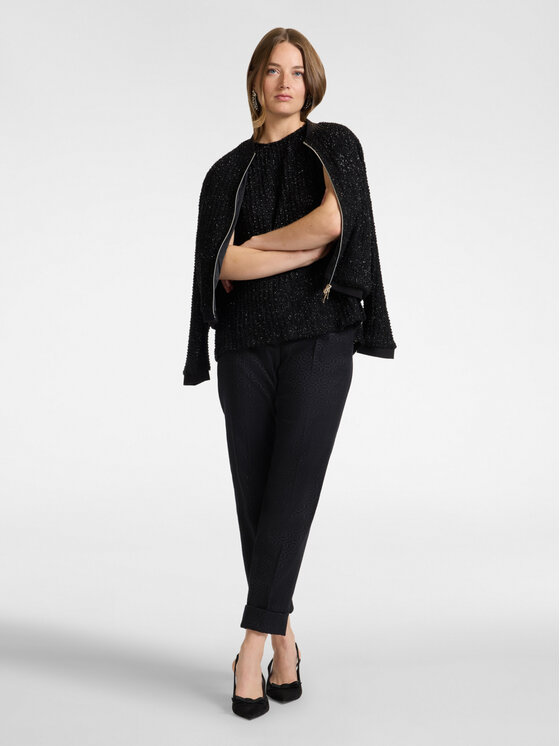 Elena Mirò Elena Mirò Top D004E000028N033 Czarny Boxy Fit