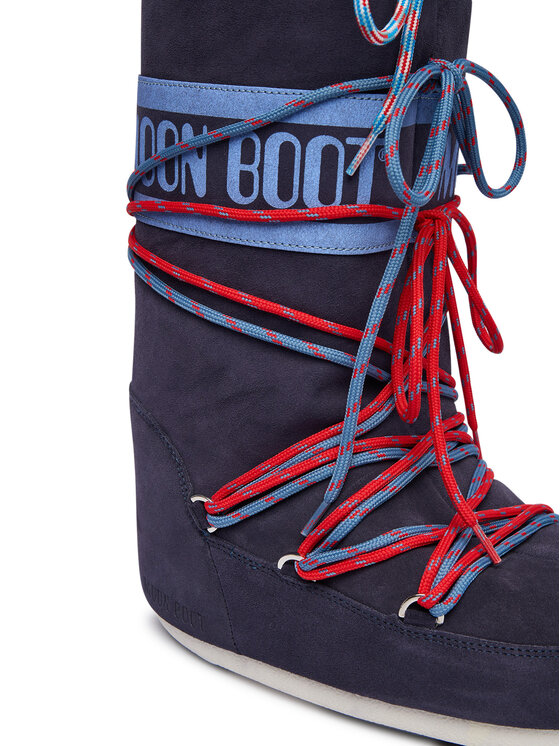 Moon Boot Moon Boot Cizme de zăpadă Mb Icon Suede Laces 80D1403050 Bleumarin