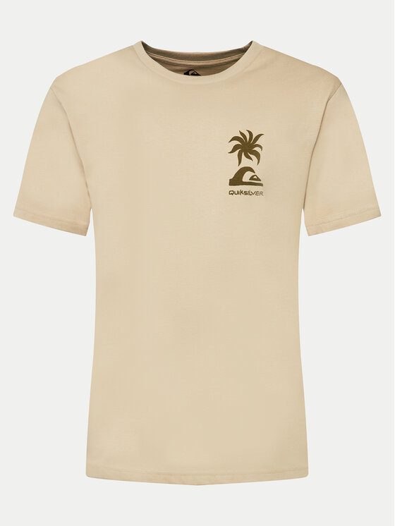 Quiksilver Majica Tropical Breeze Mor AQYZT09562 Bež Regular Fit