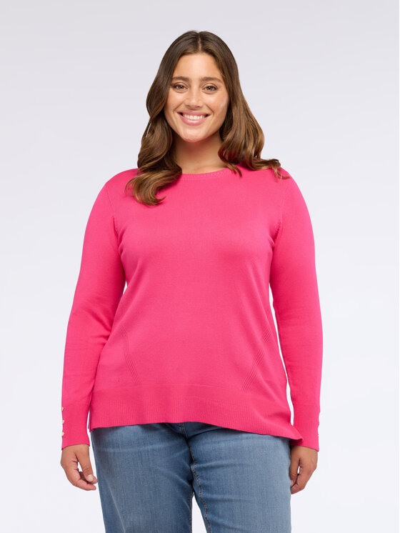 Fiorella Rubino Fiorella Rubino Sweter M632L008006N019 Różowy Regular Fit