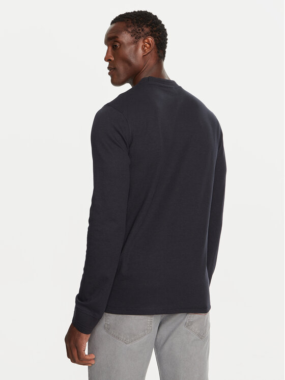 INDICODE INDICODE Longsleeve krekls Valento 45-660 Tumši zils Regular Fit