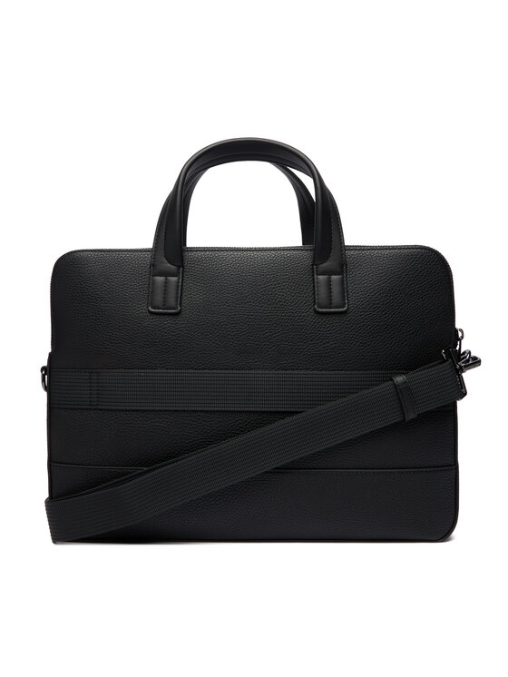 Tommy Hilfiger Tommy Hilfiger Taška na laptop Th Central Slim Computer Bag AM0AM13631 Čierna
