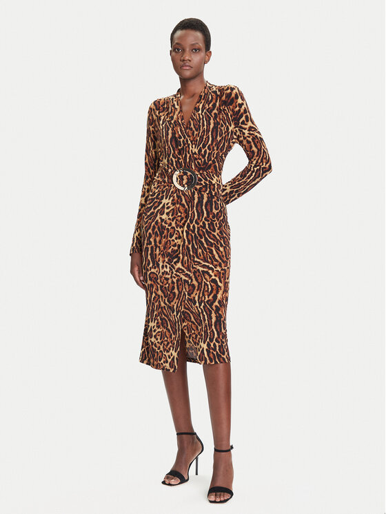 Joseph Ribkoff Joseph Ribkoff Koktel haljina 253091 Smeđa Slim Fit