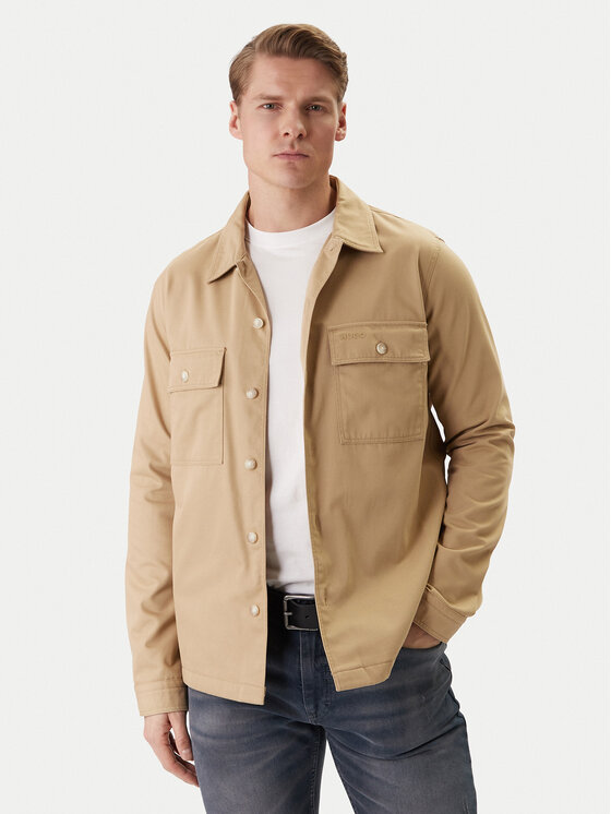 HUGO HUGO Krekls Epoldo 50545383 Bēšs Oversize