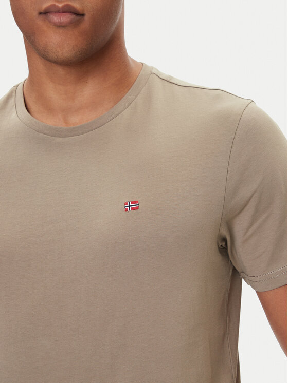 Napapijri Napapijri T-Shirt Salis NP0A4H8D Μπεζ Regular Fit