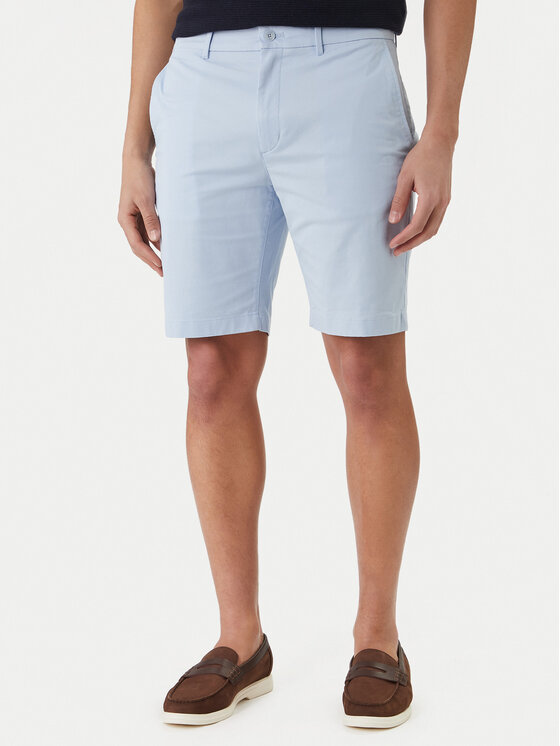 Tommy Hilfiger Pantalon scurți din material Denton 9.5 MW0MW42351 Albastru deschis Slim Fit