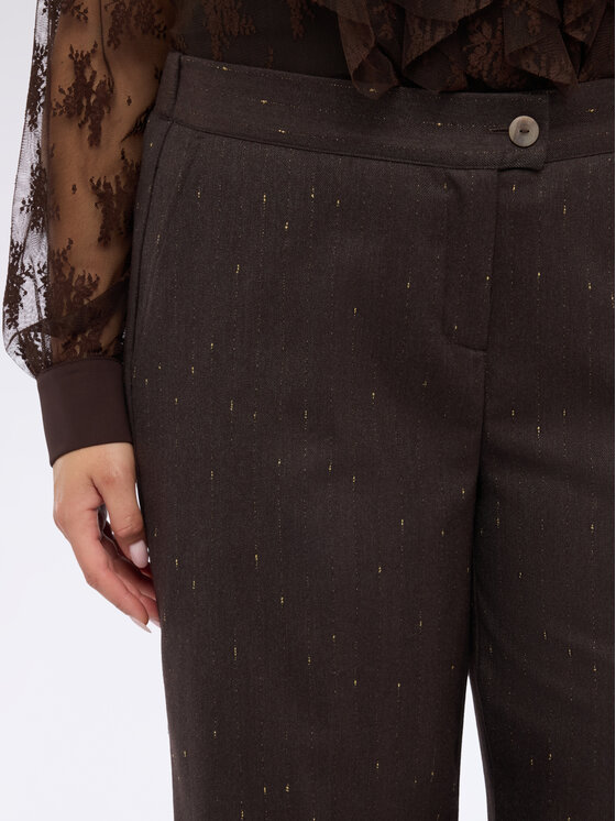 Fiorella Rubino Fiorella Rubino Pantaloni di tessuto P014T105138N0Z2 Marrone Regular Fit