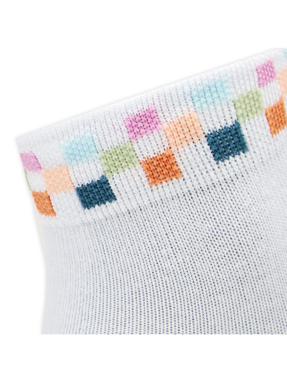 Vans Vans Șosete lungi Peek-A-Check VN0007BJBQL1 Alb