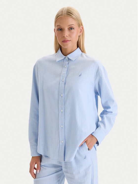 Nautica Nautica Särk W126-NALST-1019-23X Sinine Regular Fit