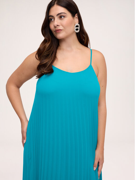 Fiorella Rubino Fiorella Rubino Sukienka wieczorowa 7025L001324N014 Turkusowy Regular Fit