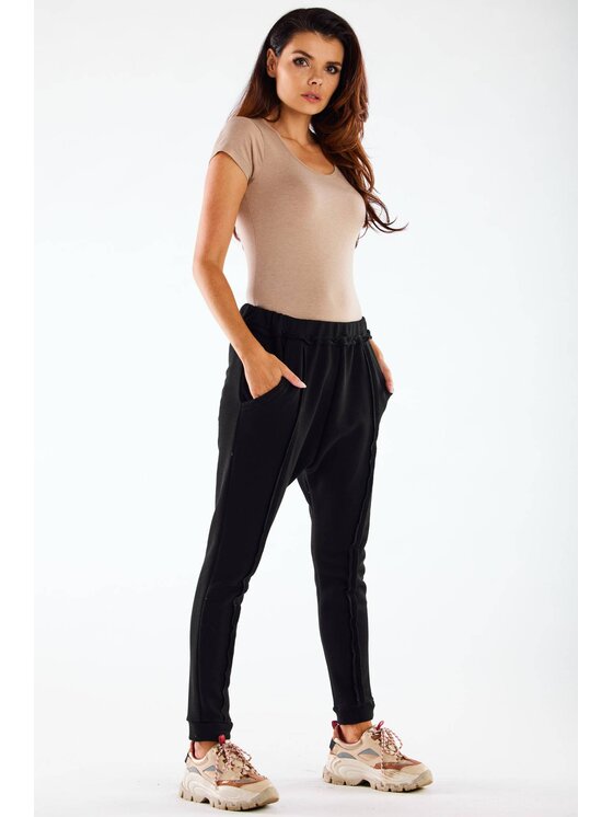 Infinite You Infinite You Dámské kalhoty M274 Černá Basic Fit
