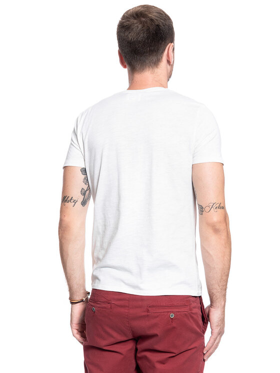 Wrangler Wrangler T-Shirt FESTIVAL TEE Beżowy Regular Fit