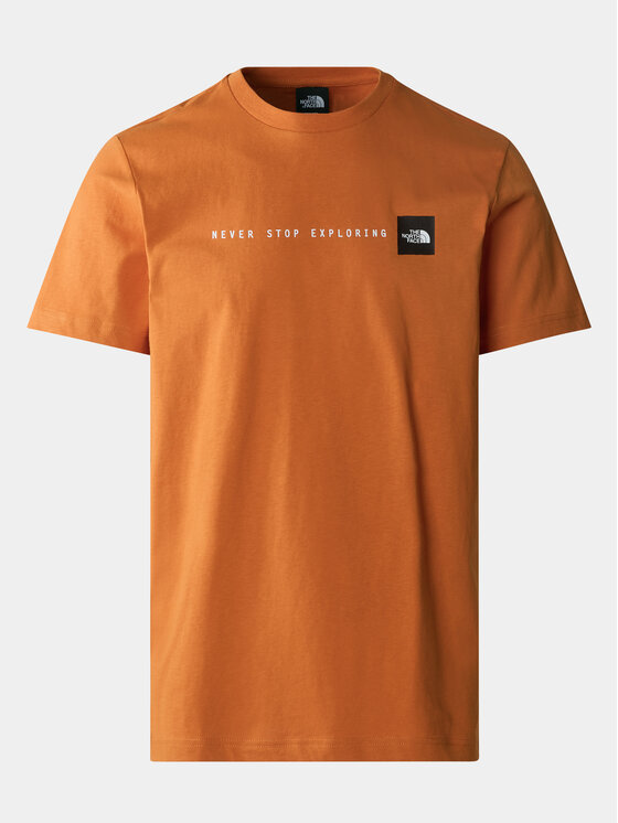The North Face The North Face T-Shirt Never Stop NF0A87NS Pomarańczowy Regular Fit