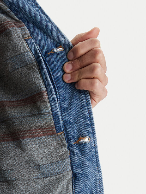 RVCA RVCA Farmer kabát Post Dayshift 23A213506 Kék Regular Fit