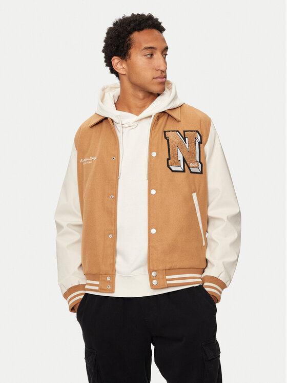Jack&Jones Bundy bomber Carter 12260455 Béžová Regular Fit