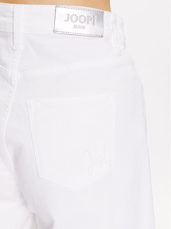 JOOP! JOOP! Džínové šortky 30037419 Bílá Relaxed Fit