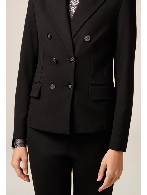 Oltre Oltre Giacca di transizione Q804R004600N033 Nero Slim Fit